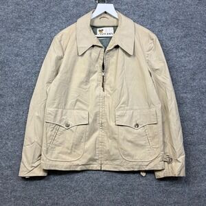 Vintage Lakeland Harrington Jacket Men's Tan Beige Pockets Full Zip Casual - 42